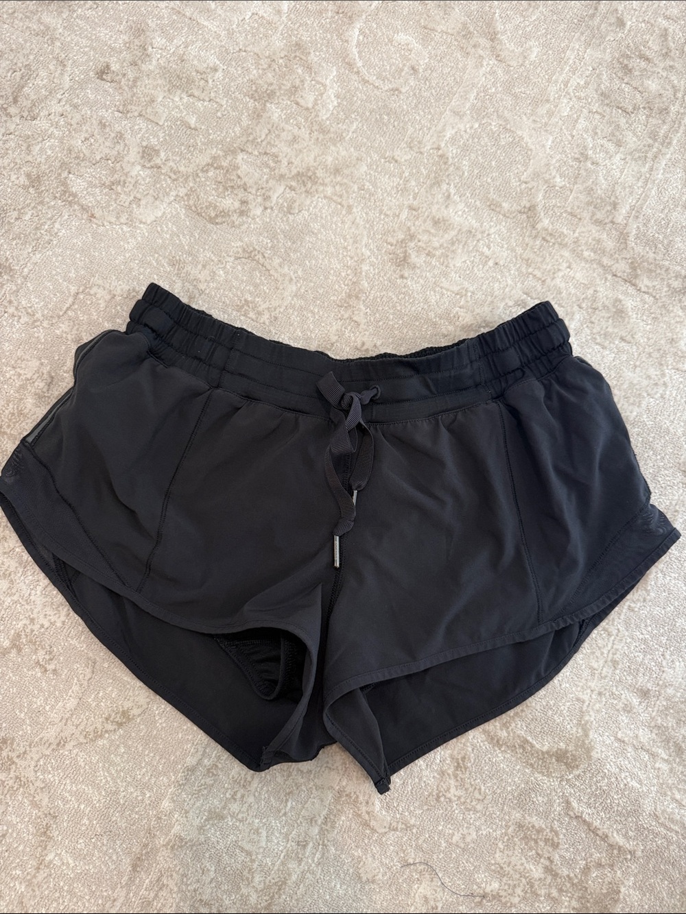 lululemon athletica Black Women's Layered Running Shorts